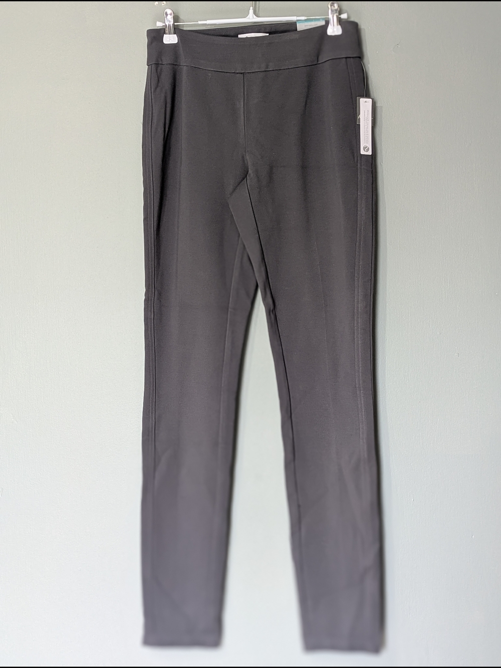Reitman's Women's Grey Pull On Slim Fit Trouser Pants Minimalist Capsule